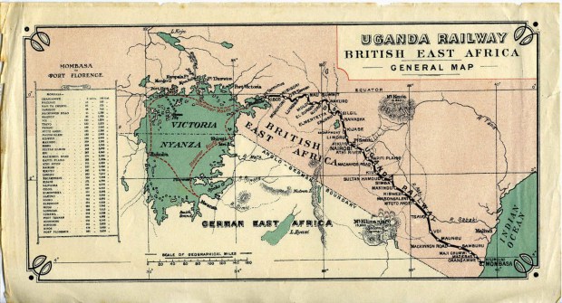 The original opening up of East Africa was built from steel, not fibre-optic. Nairobi Government Printers, Author provided