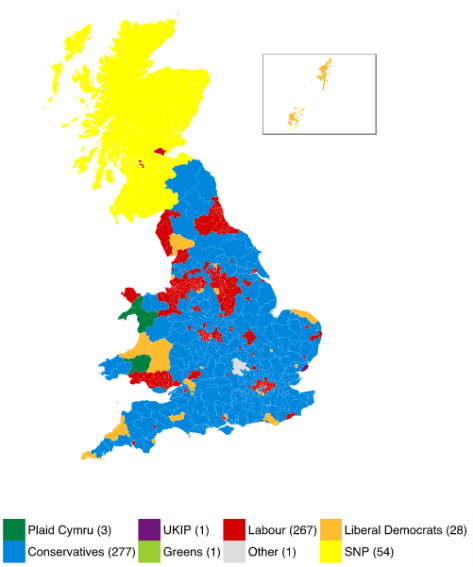 Constituency level prediction from Elections Forecast