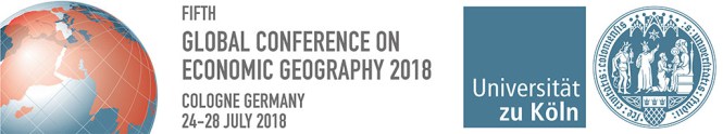Graphic: The fifth global conference on economic geography 2018. Cologne, Germany