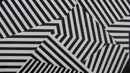 Decorative zebra-strip pattern.