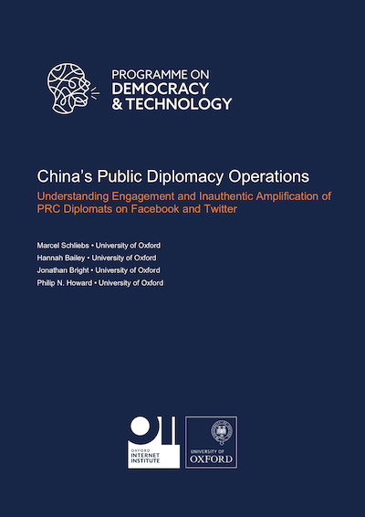 Report cover: China's public diplomacy operations