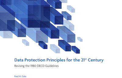 Report cover: Data protection principles for the 21st century