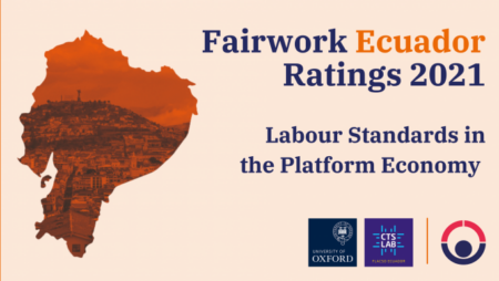 Graphic: Fairwork Ecuador Ratings 2021: Labour Standards in the Platform Economy