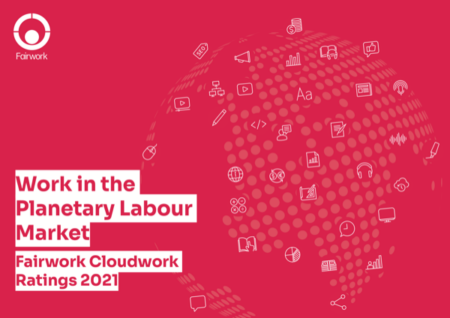 Cover of Work in the Planetary Labour Market: Fairwork Cloudwork Ratings 2021
