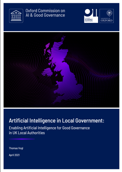 Cover of Artificial Intelligence in Local Government: Enabling Artificial Intelligence for Good Governance in UK Local Authorities