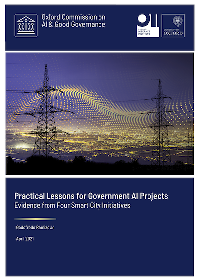Report cover: Practical lessons for government AI projects