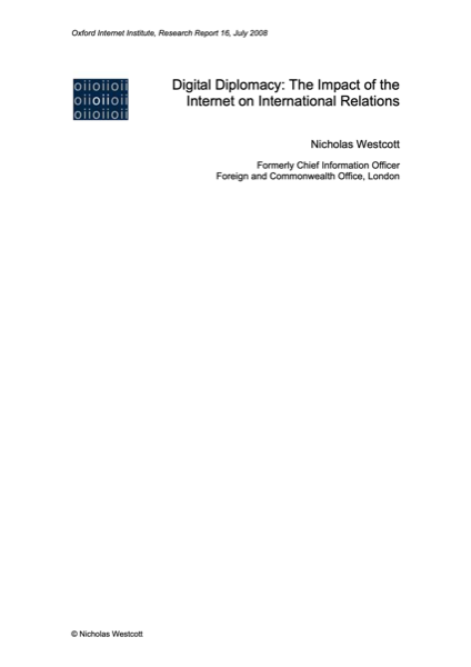 Cover of Digital Diplomacy: The Impact of the Internet on International Relations