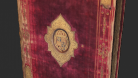 3d model of a Greek New Testament which originally belonged to Queen Elizabeth I.