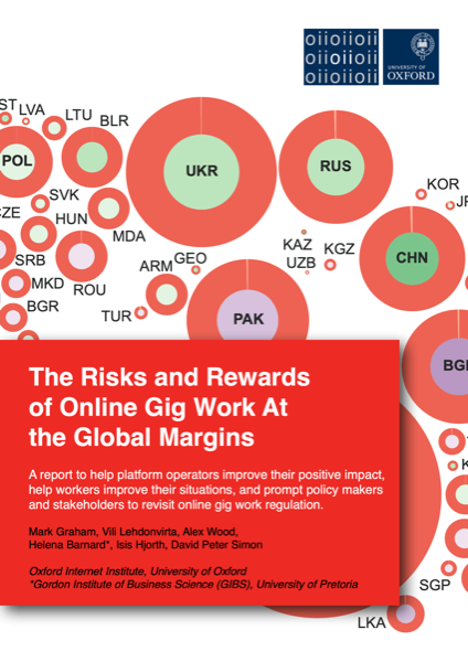 Report cover: The Risks and Rewards of Online Gig Work At the Global Margins