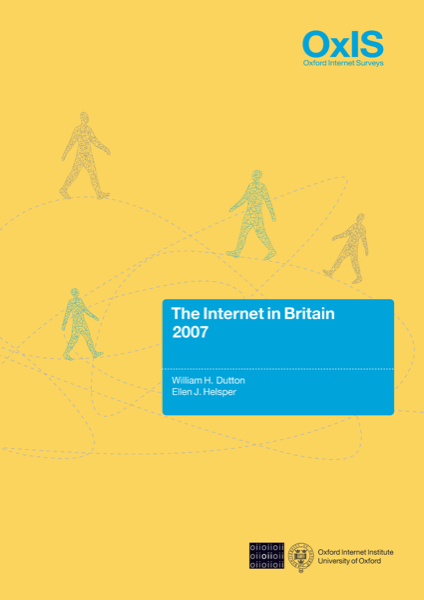 Cover of The Internet in Britain: 2007