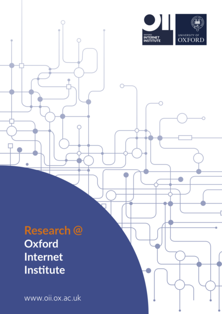 Report cover: Research @ Oxford Internet Institute