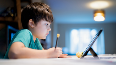 Child learning online