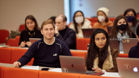 Students in a lecture