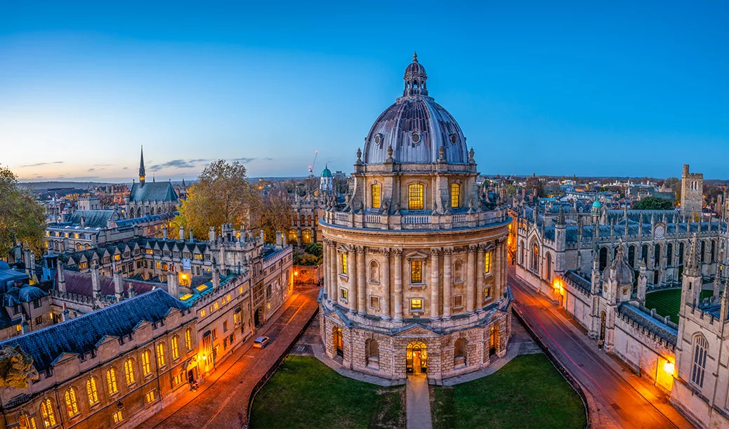 Oxford with concept of digital communication