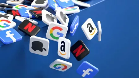 cluster of social media icons