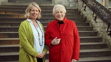 Vicki and Dame Stephanie