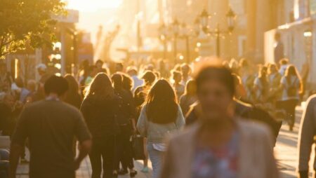 People walking