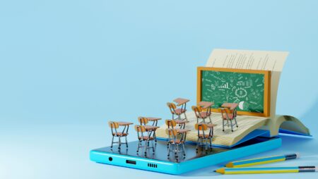 Concept image of digital online education